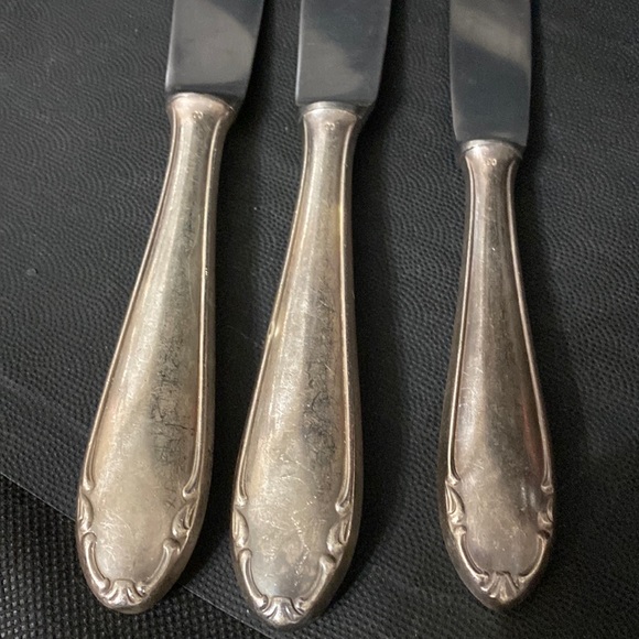 Vintage BMF 90 ROSTFREI German Silver Plated butter knife & spreader -1950’s - Picture 2 of 5